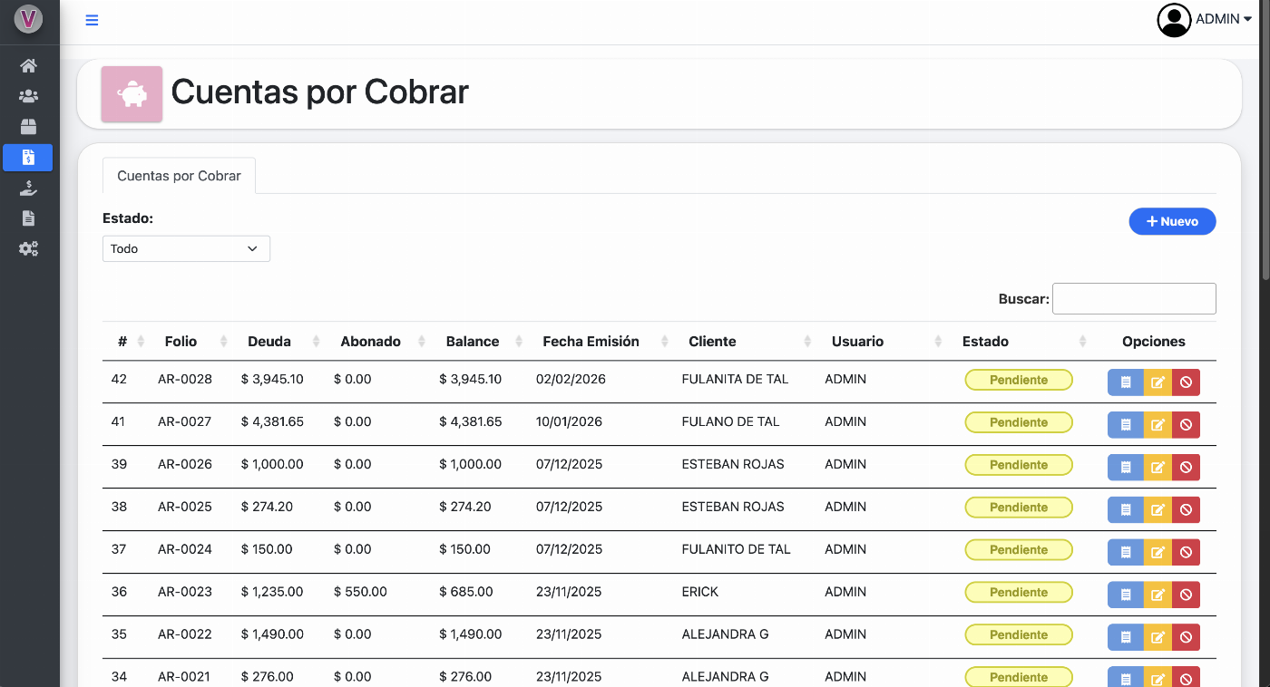 Sistema de Control de Clientes — 4
